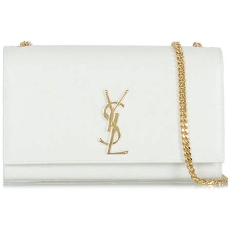 ysl white shoulder bag